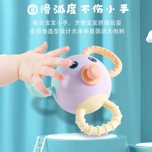 婴儿玩具3-6-12个月新生儿手抓球0-1岁宝宝益智早教幼儿摇铃牙胶国庆清明出游 商品图2