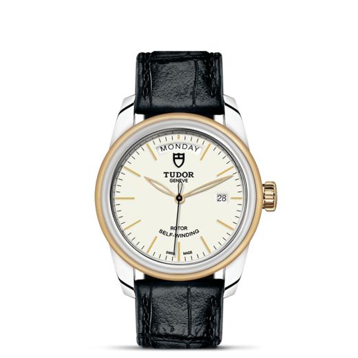 帝舵骏珏星期日历型 | 钢表壳，直径39毫米  黄金及钢外圈 商品图1