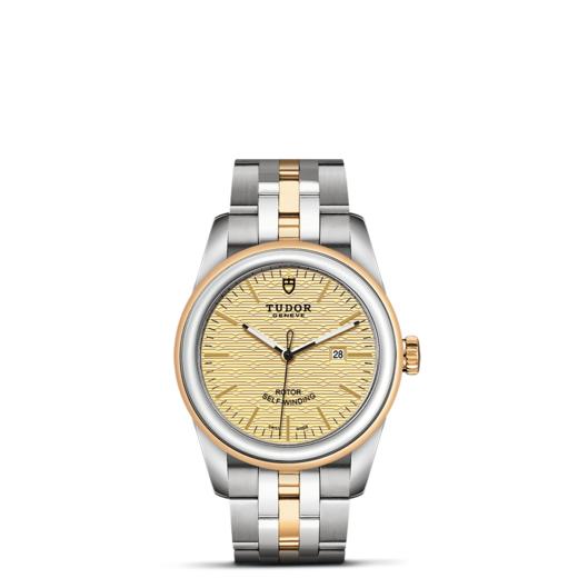 帝舵骏珏日历型 | 钢表壳，直径31毫米  黄金及钢外圈 商品图1