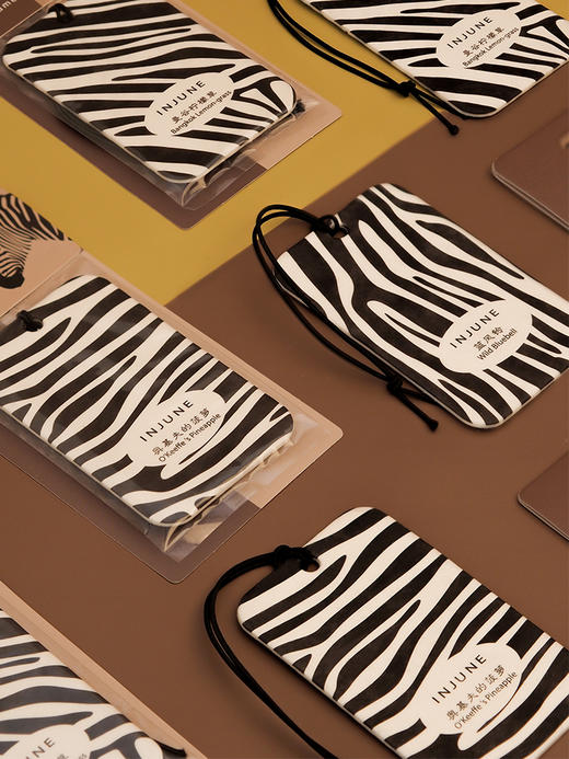 INJUNE车载香香薰片汽车香水挂件淡香车用精油挂饰吊坠车内香片 商品图1