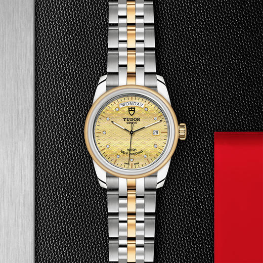 帝舵骏珏星期日历型 | 钢表壳，直径39毫米  镶钻表盘 商品图0