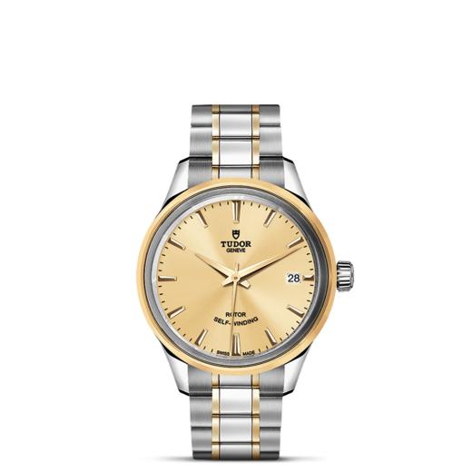 帝舵风尚系列 | 钢表壳，直径34毫米  黄金及钢外圈 商品图1