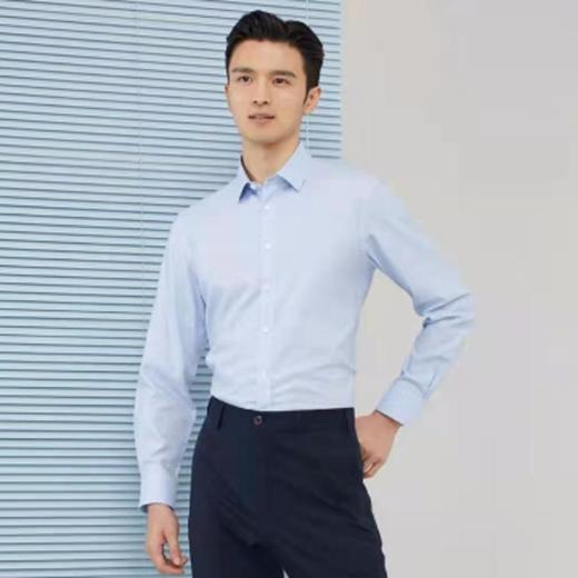 南4雅戈尔细格纹宾霸丝长袖衬衫 商品图0