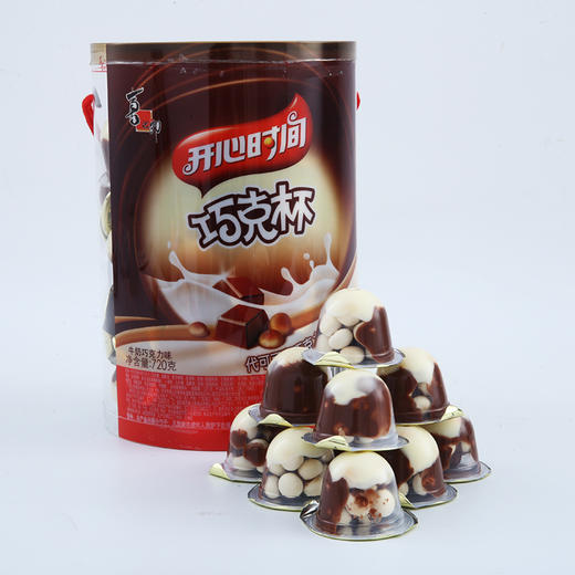 开心时间巧克杯桶装720g 商品图3