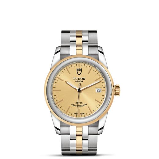 帝舵骏珏日历型 | 钢表壳，直径36毫米  黄金及钢外圈 商品图1