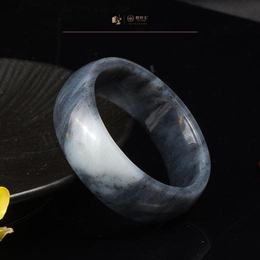 新疆国玉盟世玉和田玉墨玉手镯圈口60【带证书·顺丰物流】 商品图2