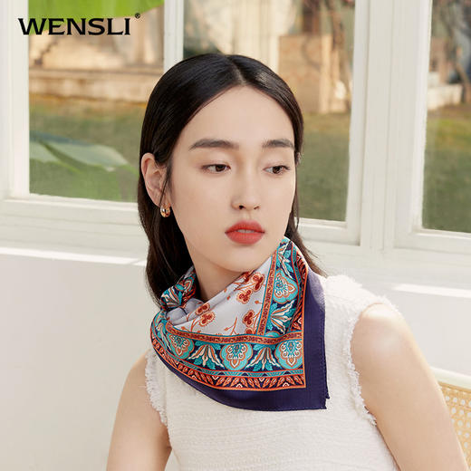 双面印花中方巾-铃兰 商品图3