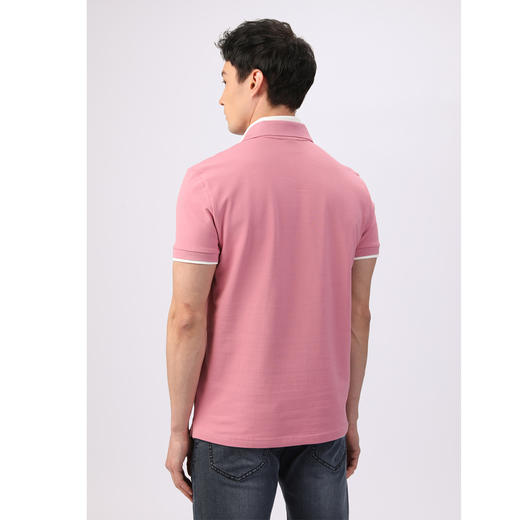 GOOD LUCK/德鲨弹力棉质舒适多彩简约时尚短袖POLO衫WY23168 商品图14