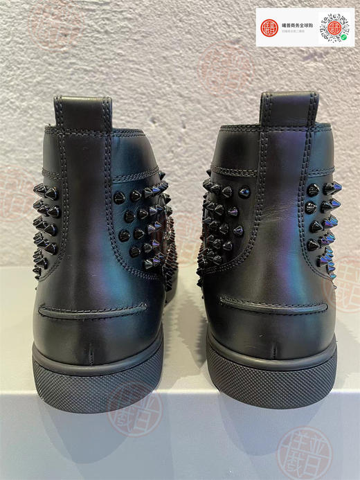 男款柳钉高幫休闲鞋 朋克风 商品图2