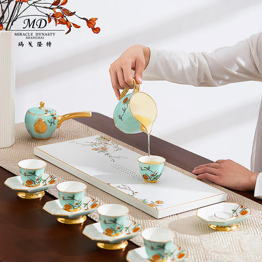 【玛戈隆特】B7F  6人份玉堂富贵茶具 家用中式禅意功夫茶具组合 礼盒套装 商品图1