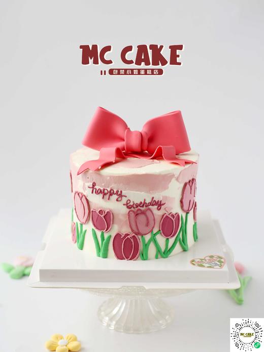 手绘郁金香蝴蝶结 商品图2