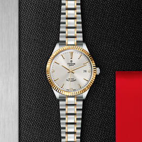 帝舵风尚系列 | 钢表壳，直径38毫米  镶钻表盘