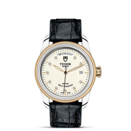 帝舵骏珏星期日历型 | 钢表壳，直径39毫米  镶钻表盘 商品图1