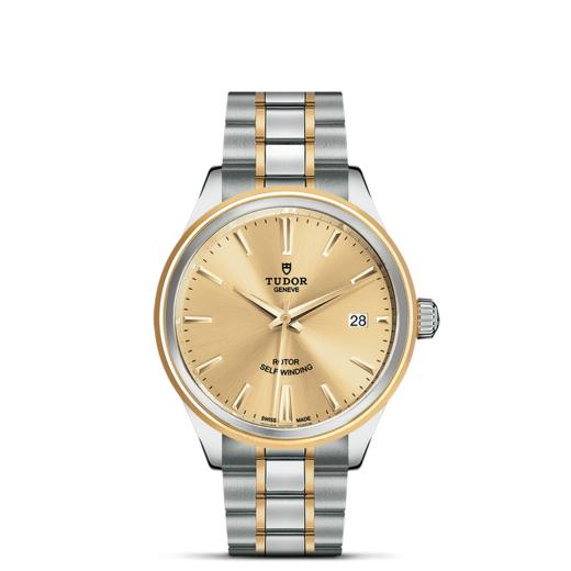 帝舵风尚系列 | 钢表壳，直径38毫米  黄金及钢外圈 商品图1