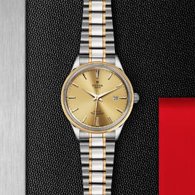 帝舵风尚系列 | 钢表壳，直径41毫米  黄金及钢外圈