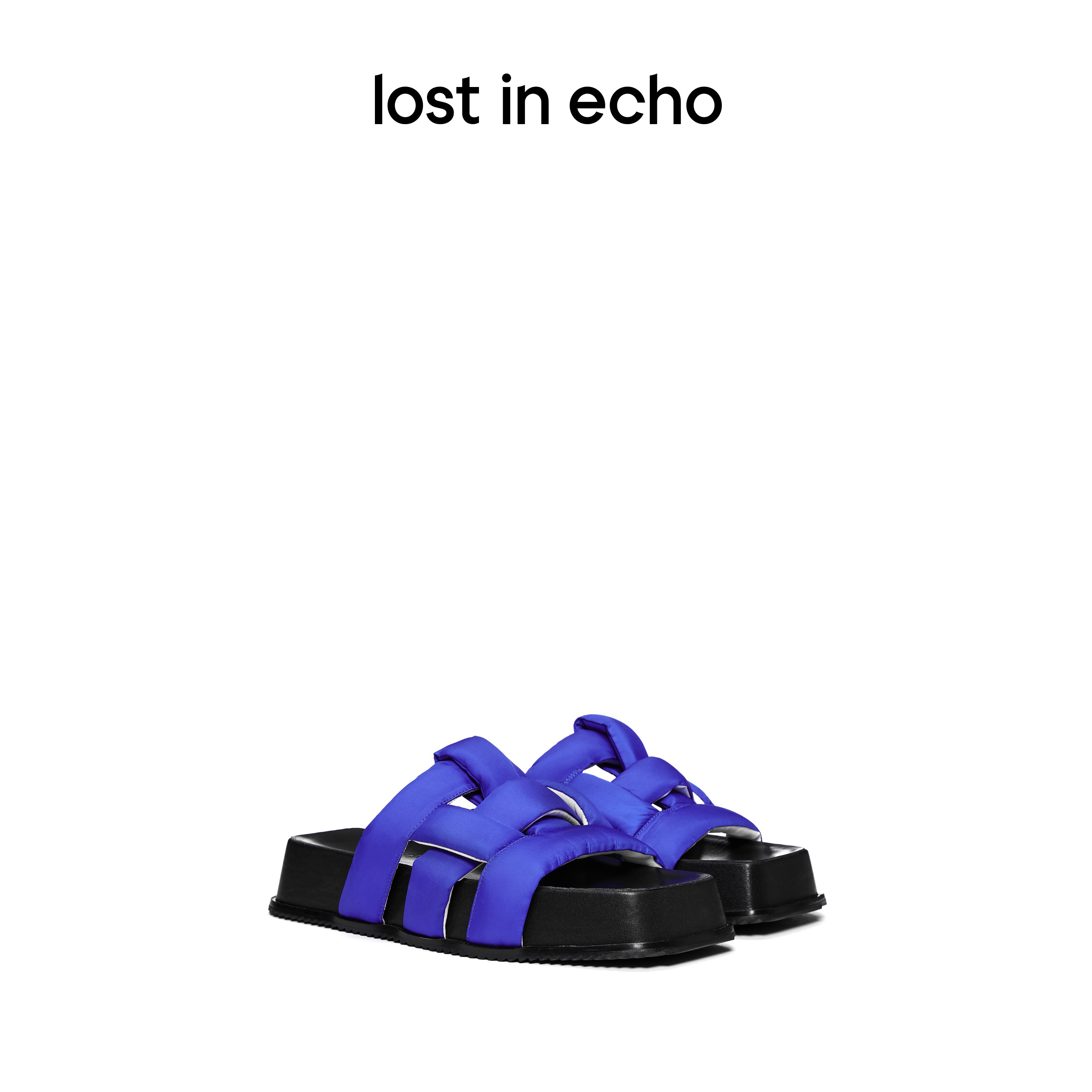 【下架】lost in echo 沙发拖系列 编织条带松糕厚底拖鞋沙发拖