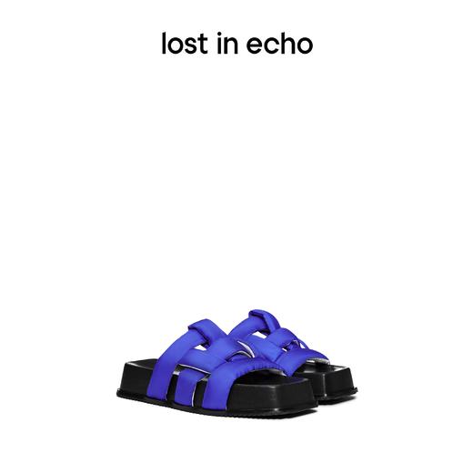 【下架】lost in echo 沙发拖系列 编织条带松糕厚底拖鞋沙发拖 商品图0