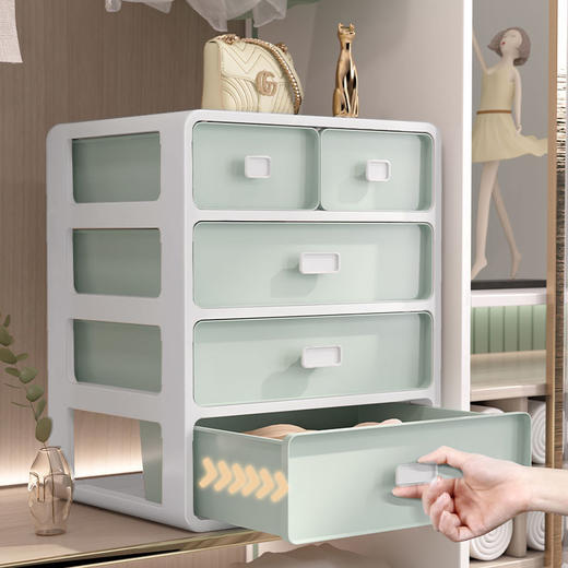 纳份爱抽屉式内衣收纳盒家用袜子内裤分格收纳盒大容量整理箱国庆清明出游 商品图3