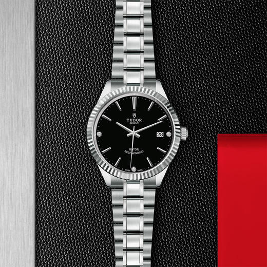 帝舵风尚系列 | 钢表壳，直径38毫米  镶钻表盘 商品图0