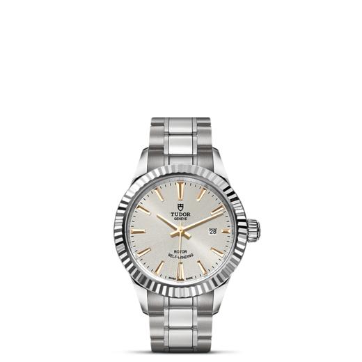 帝舵风尚系列 | 钢表壳，直径28毫米  银色表盘 商品图1