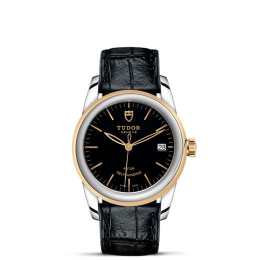 帝舵骏珏日历型 | 钢表壳，直径36毫米  黄金及钢外圈 商品图1