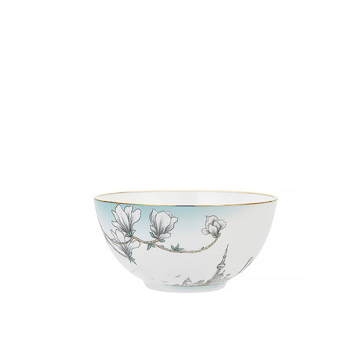 【玛戈隆特】B7F 6人份玉兰花开骨瓷餐具套装家用中式轻奢创意碗碟盘 礼品 商品图3