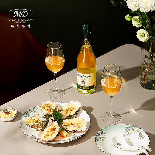 【玛戈隆特】B7F 6人份西湖盛宴骨瓷餐具套装G20杭州峰会家用中式碗盘碟 商品图5