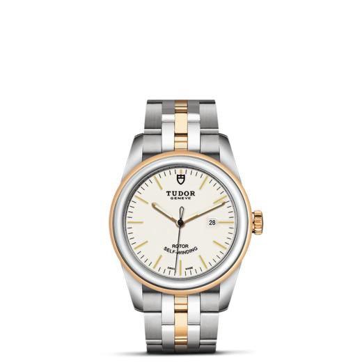 帝舵骏珏日历型 | 钢表壳，直径31毫米  黄金及钢外圈 商品图1