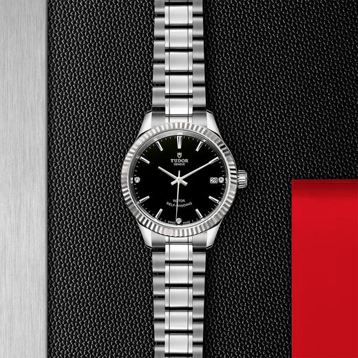 帝舵风尚系列 | 钢表壳，直径34毫米  镶钻表盘 商品图0