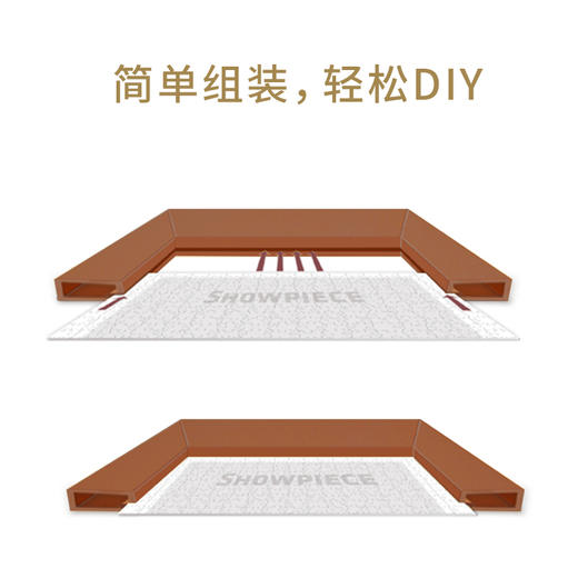 1200片平面拼图框 W1065 实色框 花梨木色 商品图4