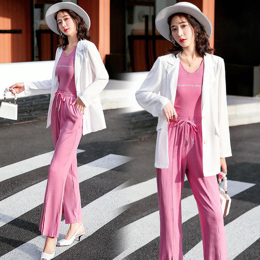 时尚修身，新款防晒衣西服三件套HR-YIZX8253 商品图0