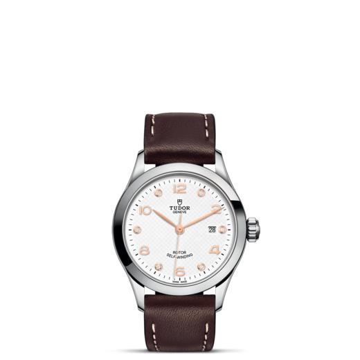 帝舵1926系列 | 钢表壳，直径28毫米  白色镶钻表盘 商品图1