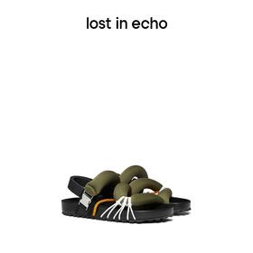 lost in echo 填充条带多系带休闲凉鞋勃肯鞋机能绳带凉鞋