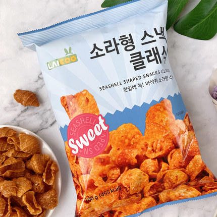 【4.8爱逛直播】3袋！韩国进口涞可猫耳朵/海螺酥 商品图4