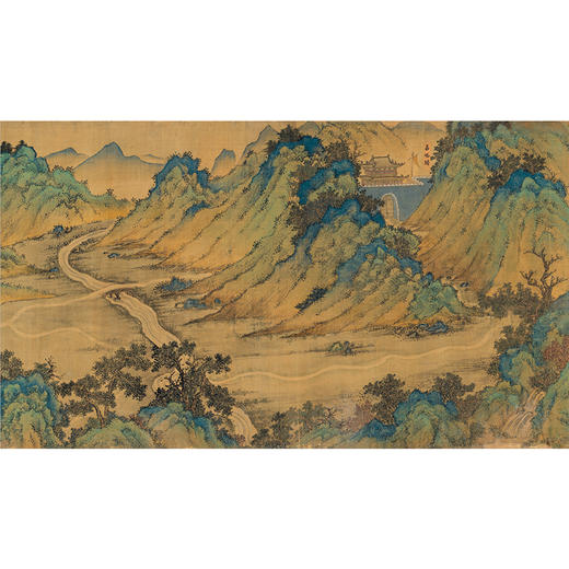 敦煌研究院【丝路山水复制画装饰画】博物馆文创礼品 书房客厅摆件 商品图1