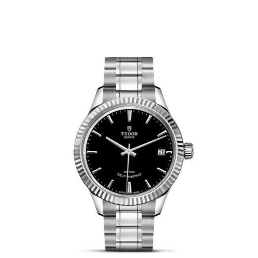 帝舵风尚系列 | 钢表壳，直径34毫米  黑色表盘 商品图1