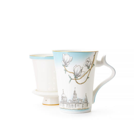 【玛戈隆特】B7F 玉兰花开便携式个人办公家用三件套滤茶杯旅行套装礼盒装 商品图1