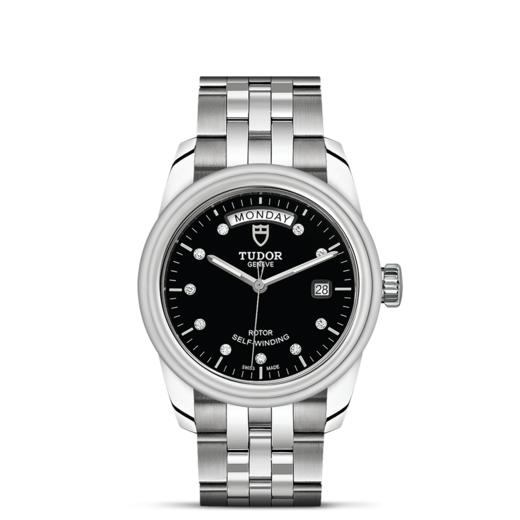 帝舵骏珏星期日历型 | 钢表壳，直径39毫米  镶钻表盘 商品图1