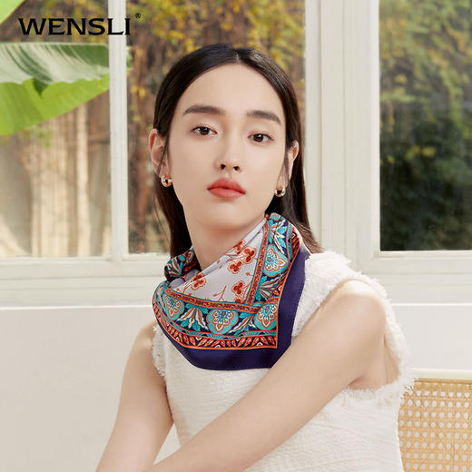 双面印花中方巾-铃兰 商品图0