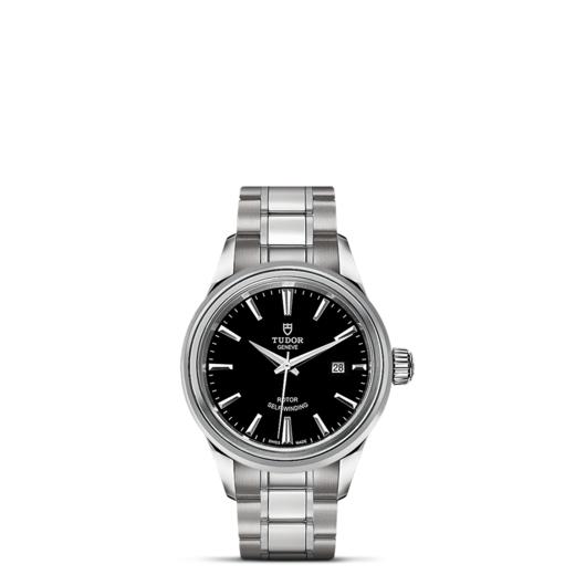 帝舵风尚系列 | 钢表壳，直径28毫米  黑色表盘 商品图1