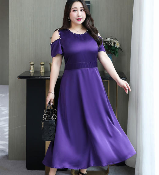 HQD-3888夏季遮肚宽松显瘦洋气修身气质连衣裙 商品图2