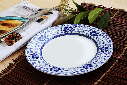 景德镇陶瓷  国瓷红叶  89头青花牡丹 商品图4