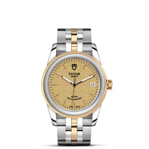 帝舵骏珏日历型 | 钢表壳，直径36毫米  黄金及钢外圈 商品图1