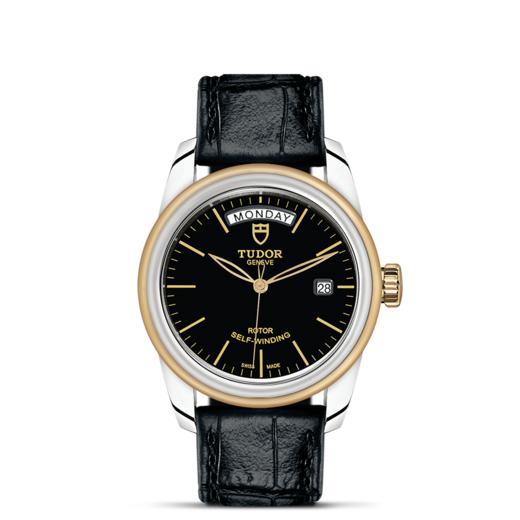 帝舵骏珏星期日历型 | 钢表壳，直径39毫米  黄金及钢外圈 商品图1