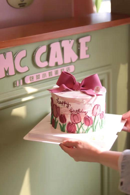 手绘郁金香蝴蝶结 商品图0