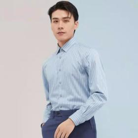 【814直播下午】南4雅戈尔薄荷绿彩条长袖衬衫