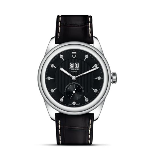 帝舵骏珏双位日历型 | 钢表壳，直径42毫米  镶钻表盘 商品图1