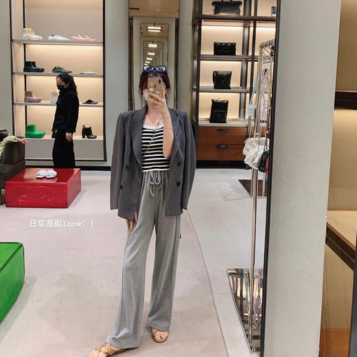 金蘑菇菇【半永久小灰裤】 也想穿小灰裤的一天！休闲长裤拖地裤 商品图1