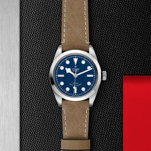 帝舵碧湾型36 | 钢表壳，直径36毫米  米色皮表带 商品图0