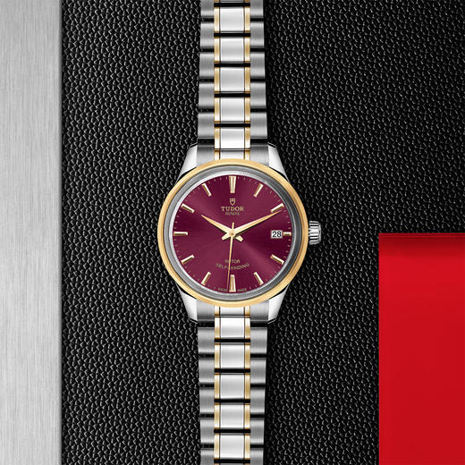 帝舵风尚系列 | 钢表壳，直径34毫米  黄金及钢外圈 商品图0